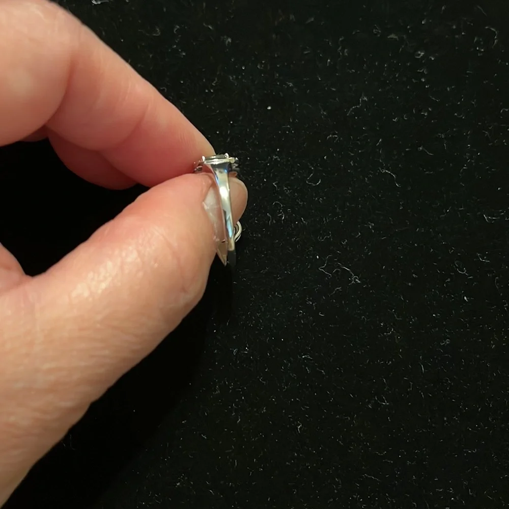 Natural Multi Color Sapphire 3ctw & Diamond 0.19ctw 18kt White Gold Ring S5.45